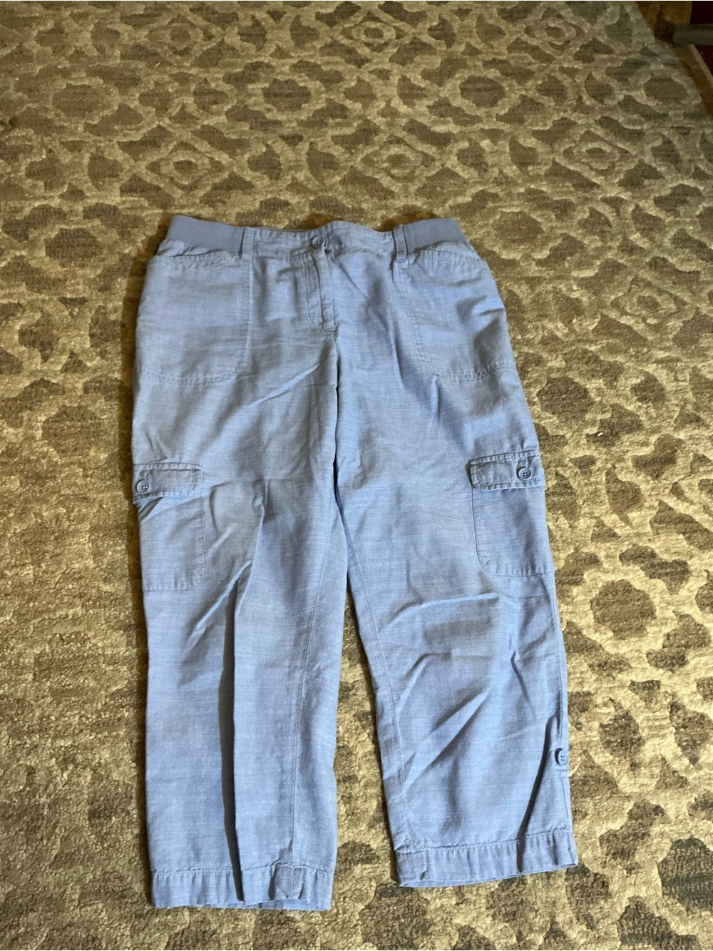 Talbots Light Blue Women's Cargo Capris